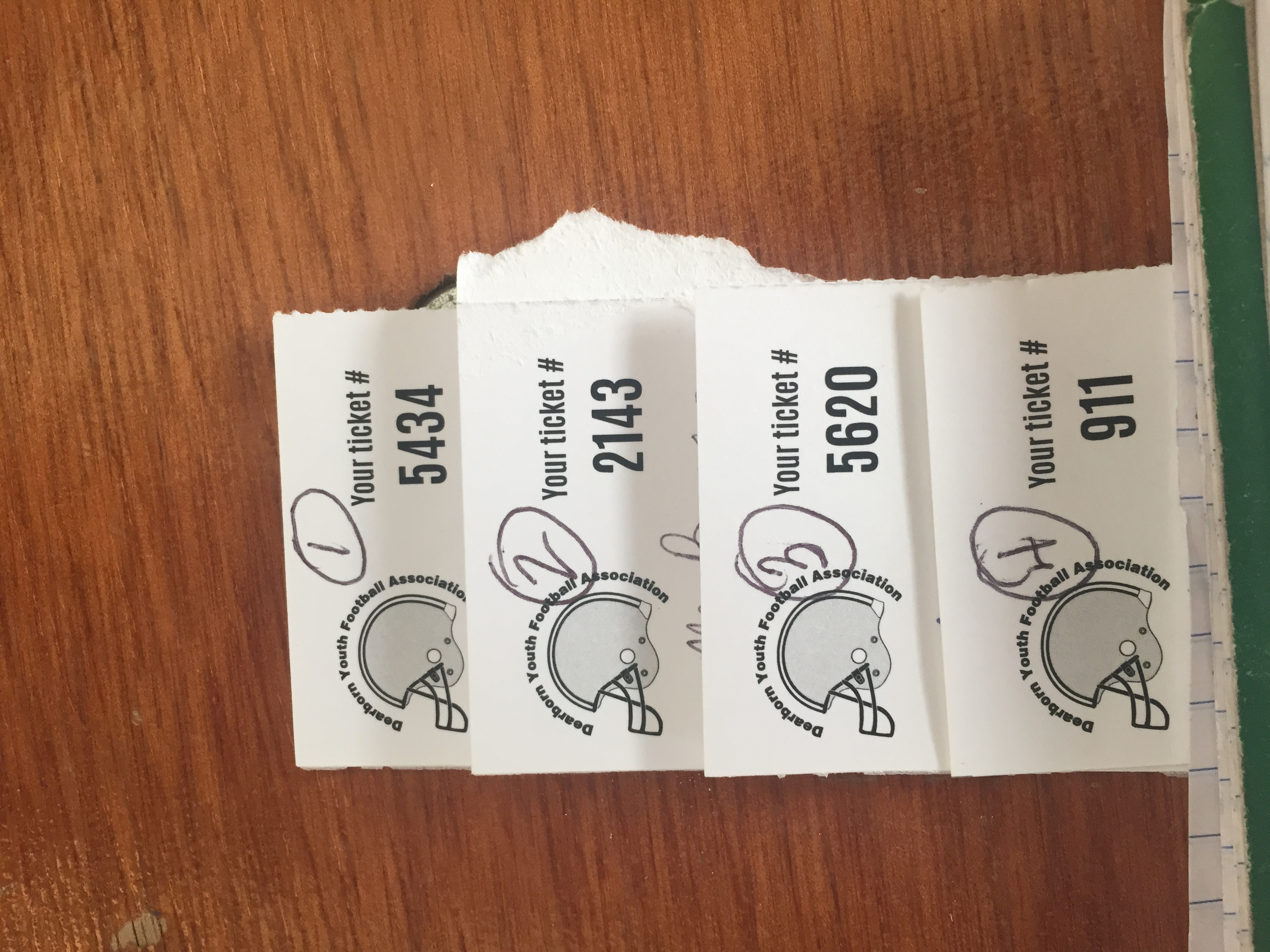 Homecoming raffle ticket winners ixbe